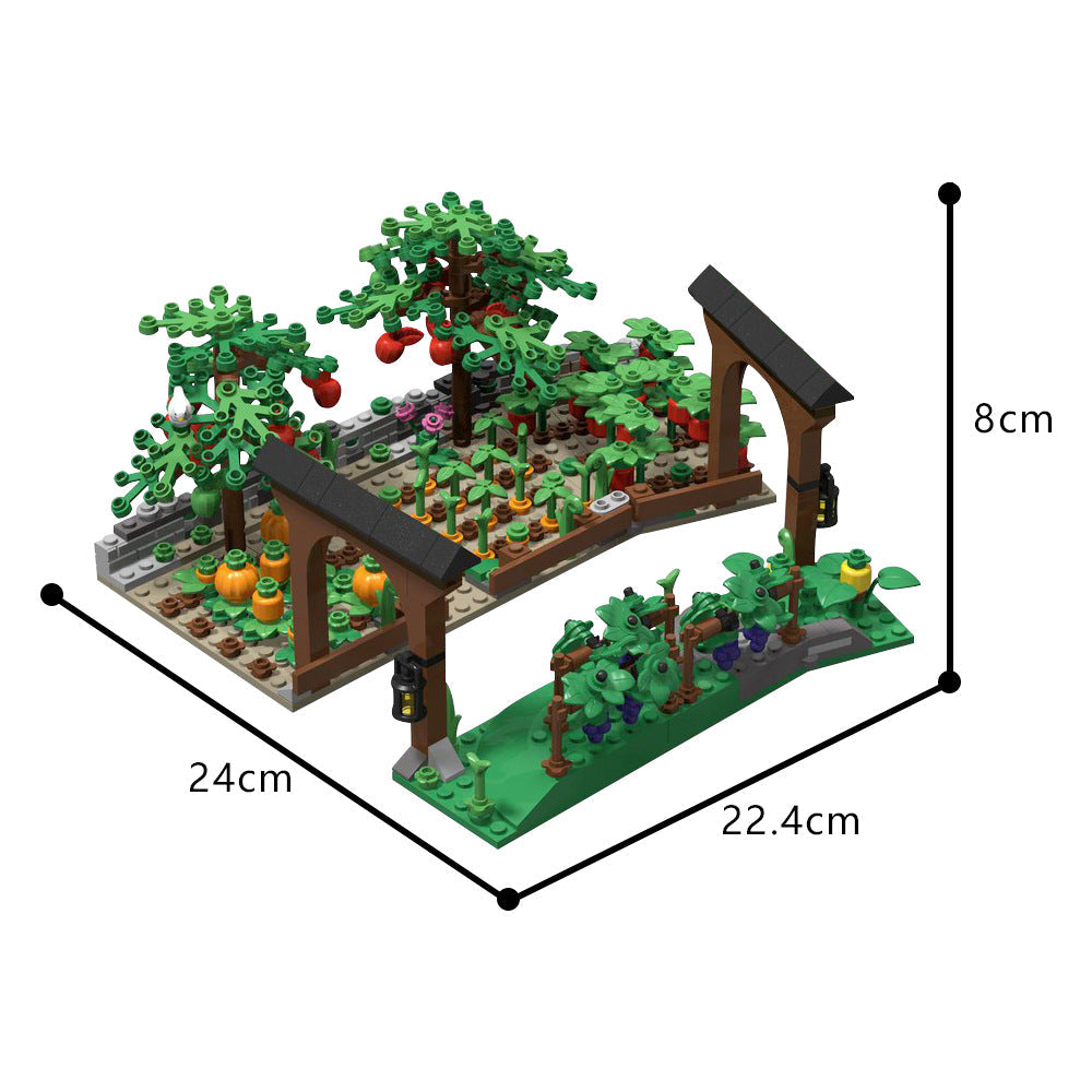 Crop field or Garden Building Kit | LEGO-Compatible MOC - 3