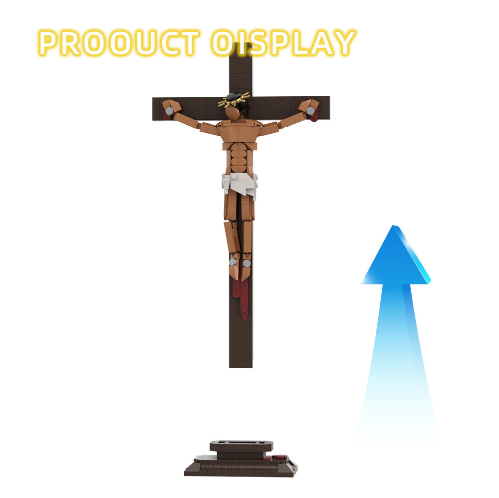 cross jesus building kit | easter | lego compatible moc - 3