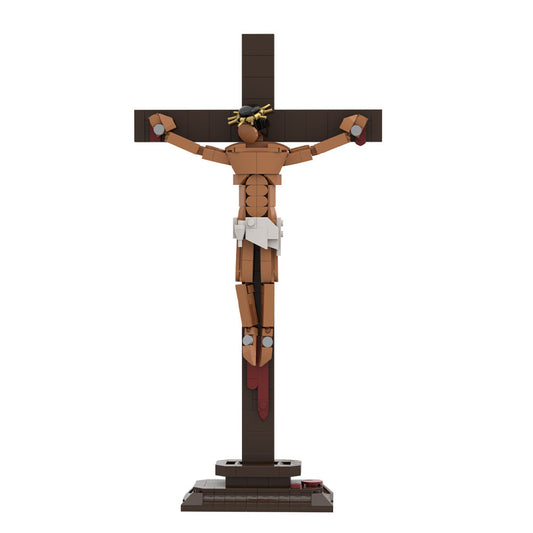 cross jesus building kit | easter | lego compatible moc - 5