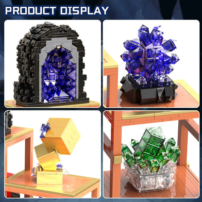 crystal display stand building set | lego compatible - 3