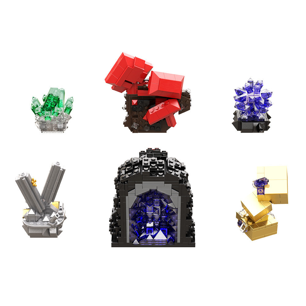 crystal display stand building set | lego compatible - 6