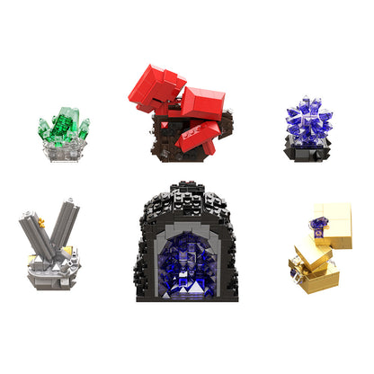 crystal display stand building set | lego compatible - 6