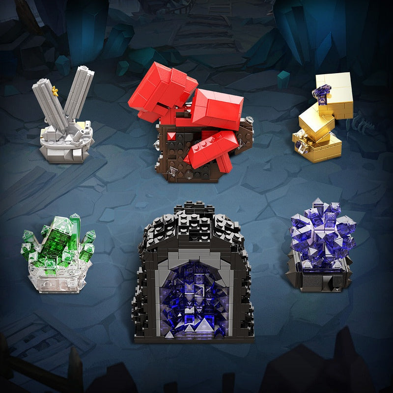 Crystal Display Stand MOC Building Kit | Decorative Art Model - 2