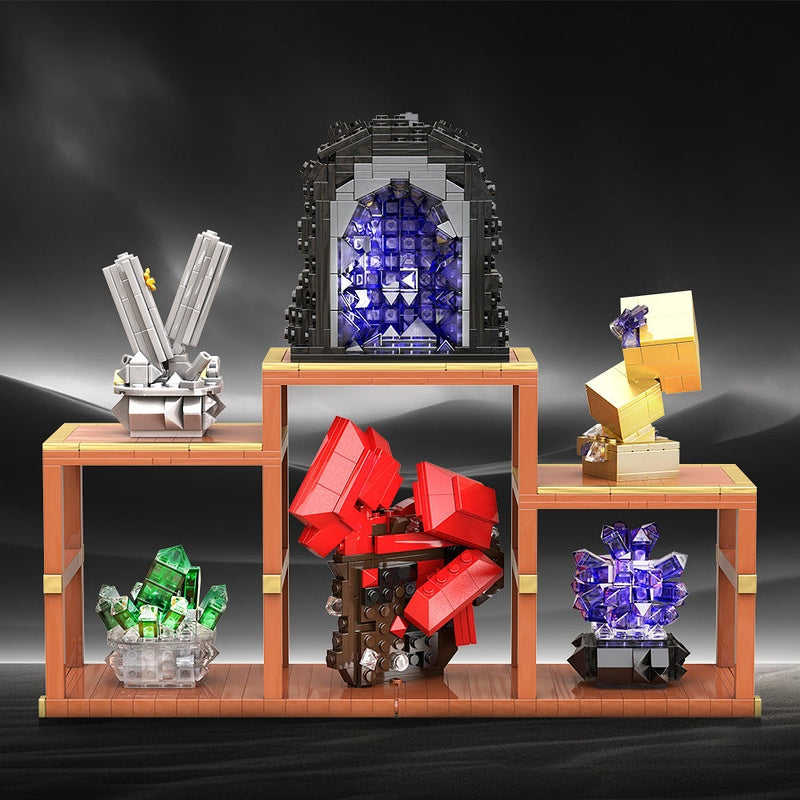 Crystal Display Stand MOC Building Kit | Decorative Art Model - 3