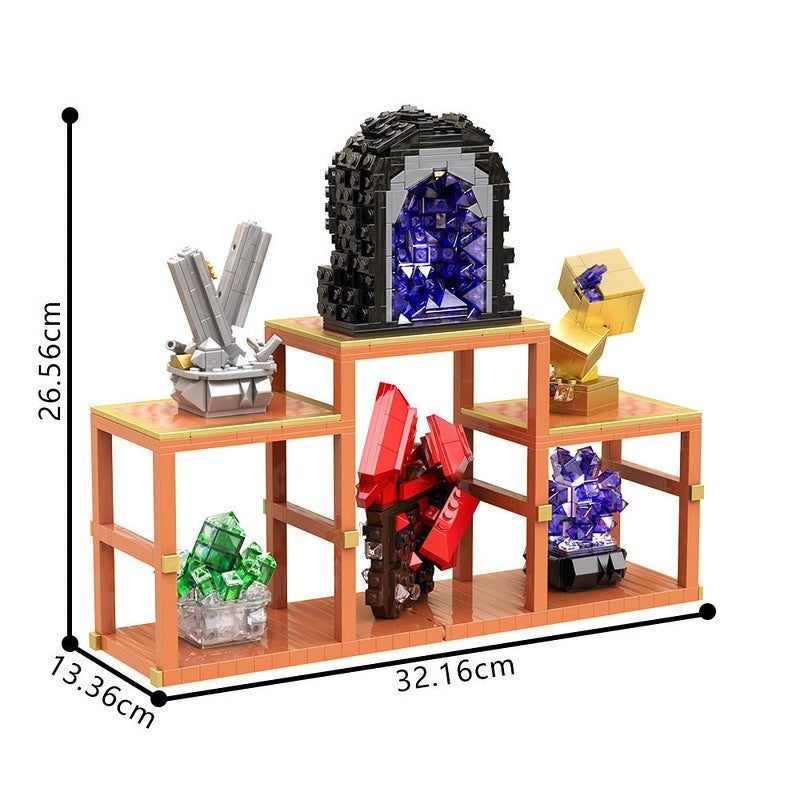 Crystal Display Stand MOC Building Kit | Decorative Art Model - 5