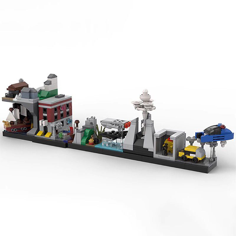 Cults of the 80s Skyline Architecture Building Kit | LEGO-Compatible MOC - 2