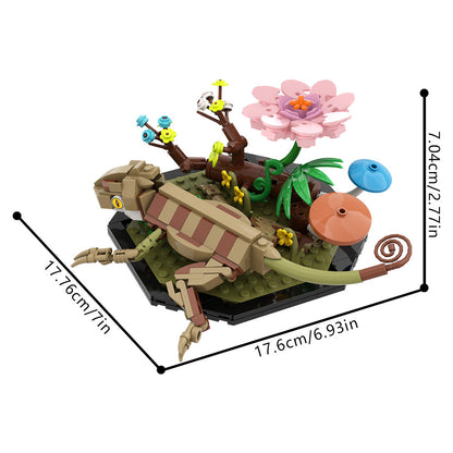 curly-tailed sand lizard building set | reptiles | lego compatible - 4