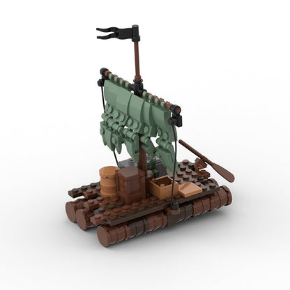 Cursed Beach Pirate Island MOC Building Kit | Dark Coastal Diorama - 5