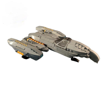 Curved-Cockpit Interceptor Starfighter MOC Building Kit - 3