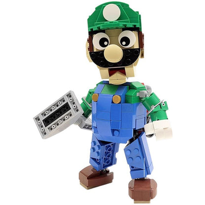 custom luigi moc building set | super mario | moc-13506 - 1
