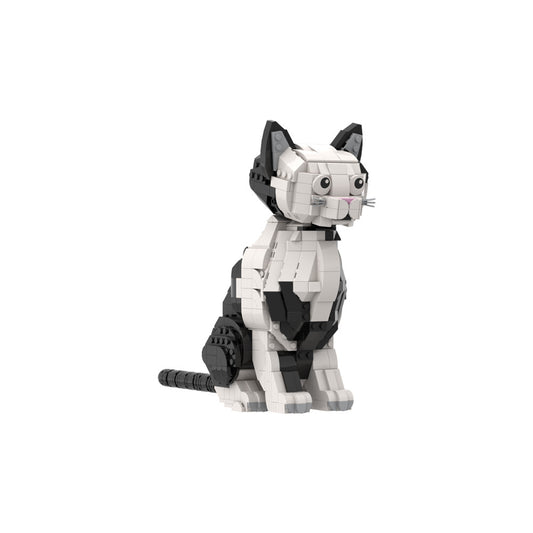 cute cat pet building set | lego compatible - 3