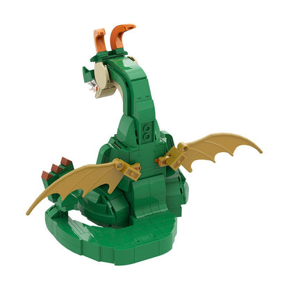 Cute Dragon MOC Building Kit | Fantasy Animal Figure Model - 6