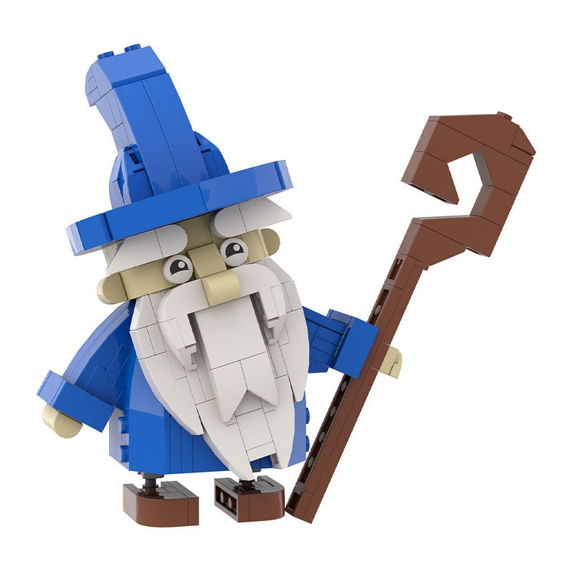 Cute Wizard Cube Character MOC Building Kit | Fantasy Figure Model - 2
