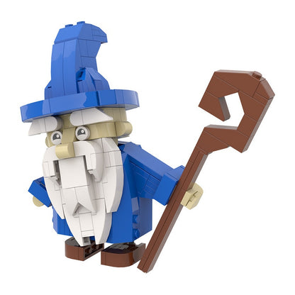 Cute Wizard Cube Character MOC Building Kit | Fantasy Figure Model - 5