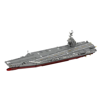 CVN-78 Gerald R. Ford Aircraft Carrier Building Kit | LEGO-Compatible MOC - 1