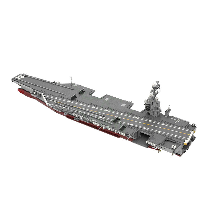 CVN-78 Gerald R. Ford Aircraft Carrier Building Kit | LEGO-Compatible MOC - 4