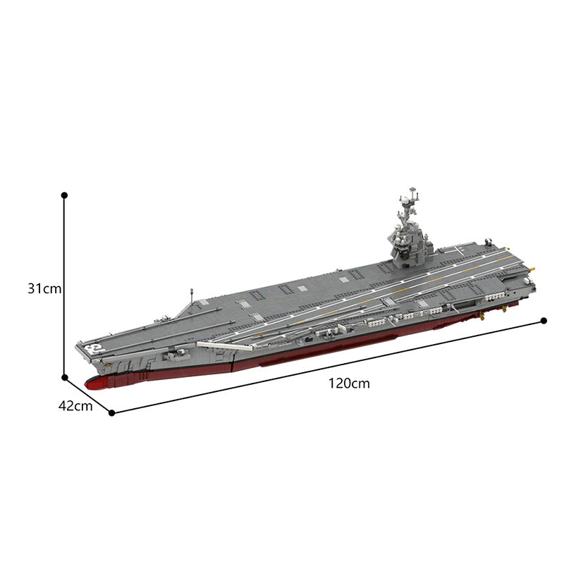 CVN-78 Gerald R. Ford Aircraft Carrier Building Kit | LEGO-Compatible MOC - 5