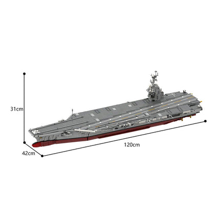 CVN-78 Gerald R. Ford Aircraft Carrier Building Kit | LEGO-Compatible MOC - 5