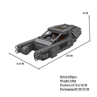 Cyberpunk Flying Car Spinner Building Kit | LEGO-Compatible MOC - 4