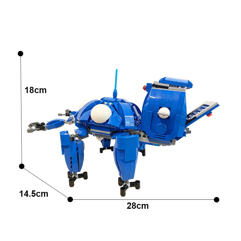 Cyberpunk Spider Drone Mecha AI Walking Tank Building Kit | LEGO-Compatible MOC - 4