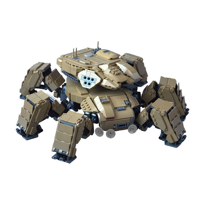 Cyberpunk Spider Tank Combat Mech MOC Building Kit - 2