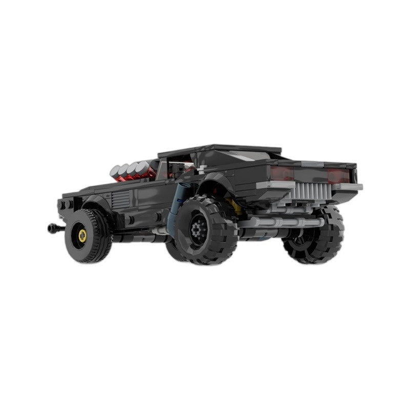 Cyberpunk Style V8 Muscle Car Building Kit | LEGO-Compatible MOC - 4