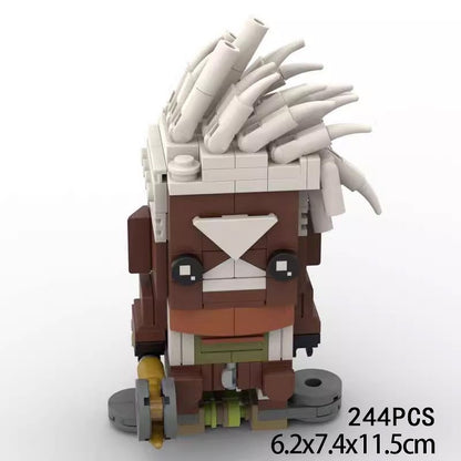 Cyberpunk Twin Cities Heroes BrickHeadz Building Kit | LEGO-Compatible MOC - 2