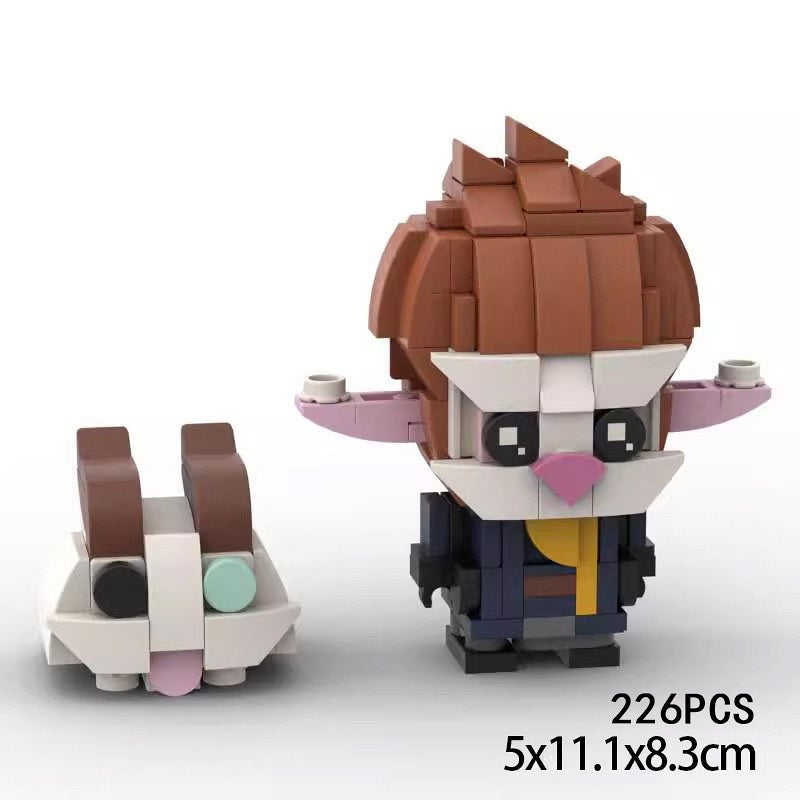 Cyberpunk Twin Cities Heroes BrickHeadz Building Kit | LEGO-Compatible MOC - 3