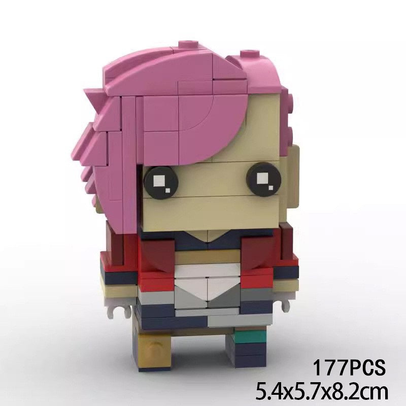 Cyberpunk Twin Cities Heroes BrickHeadz Building Kit | LEGO-Compatible MOC - 8