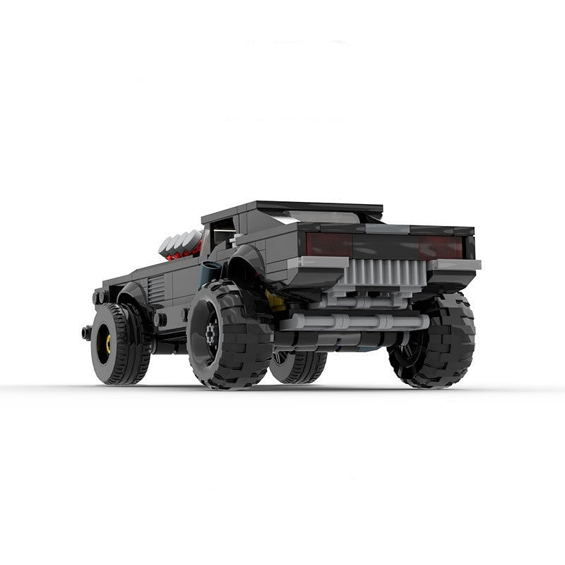 Cyberpunk V8 Muscle Car MOC Building Kit | Futuristic Vehicle Model - 3