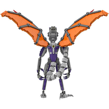 Cyborg Space Pirate Captain MOC Character Building Kit - 5