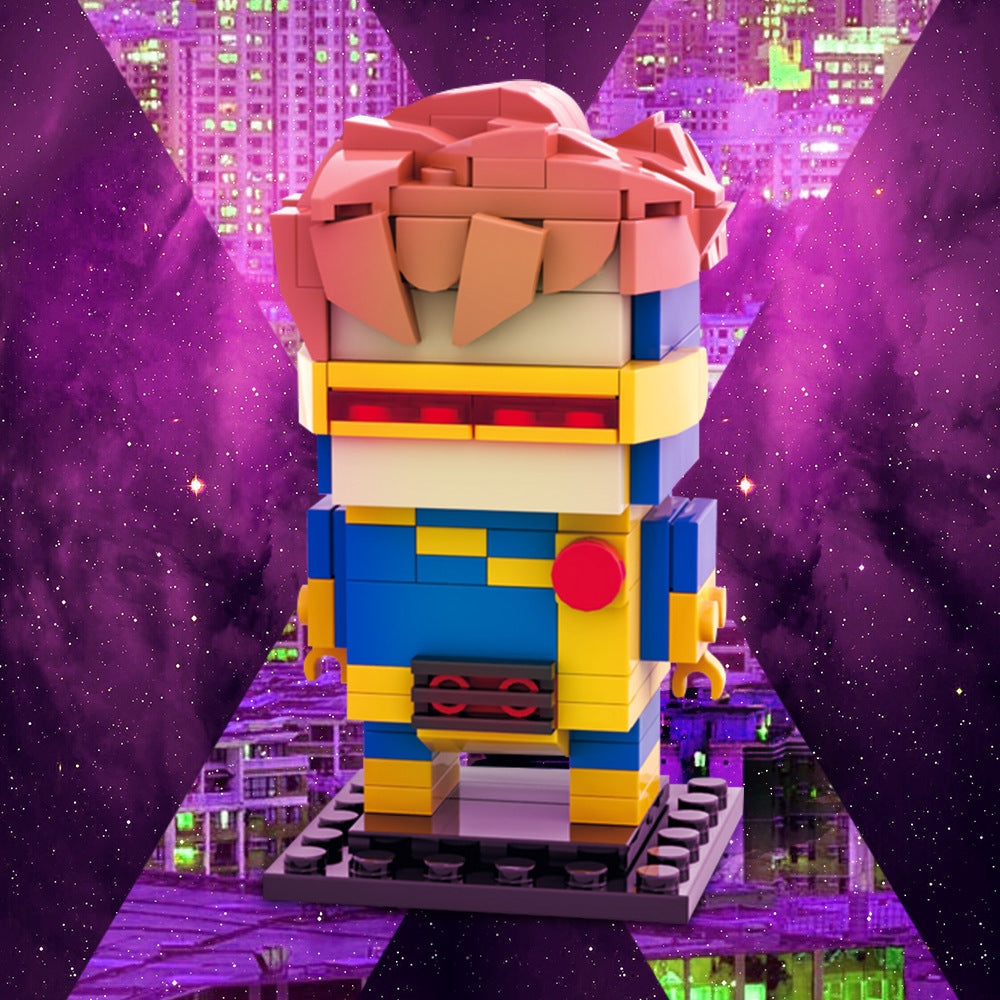 cyclops brickheadz | x-men | moc-186723 - 1