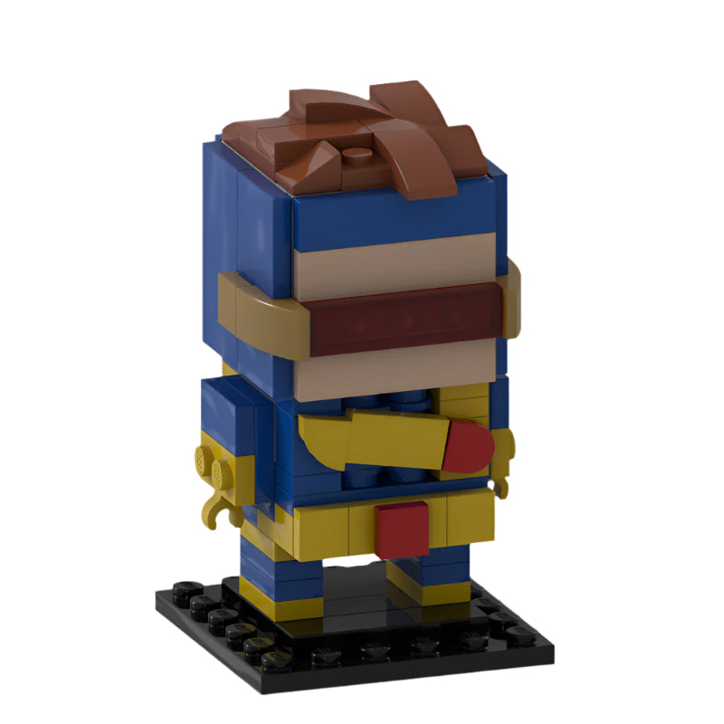 cyclops x-men brickheadz building set | marvel | moc-55886 - 2