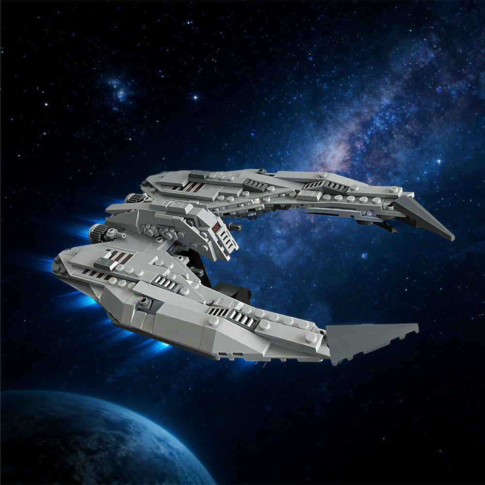 cylon raider 2004 building kit | battlestar galactica | moc-235513 - 2