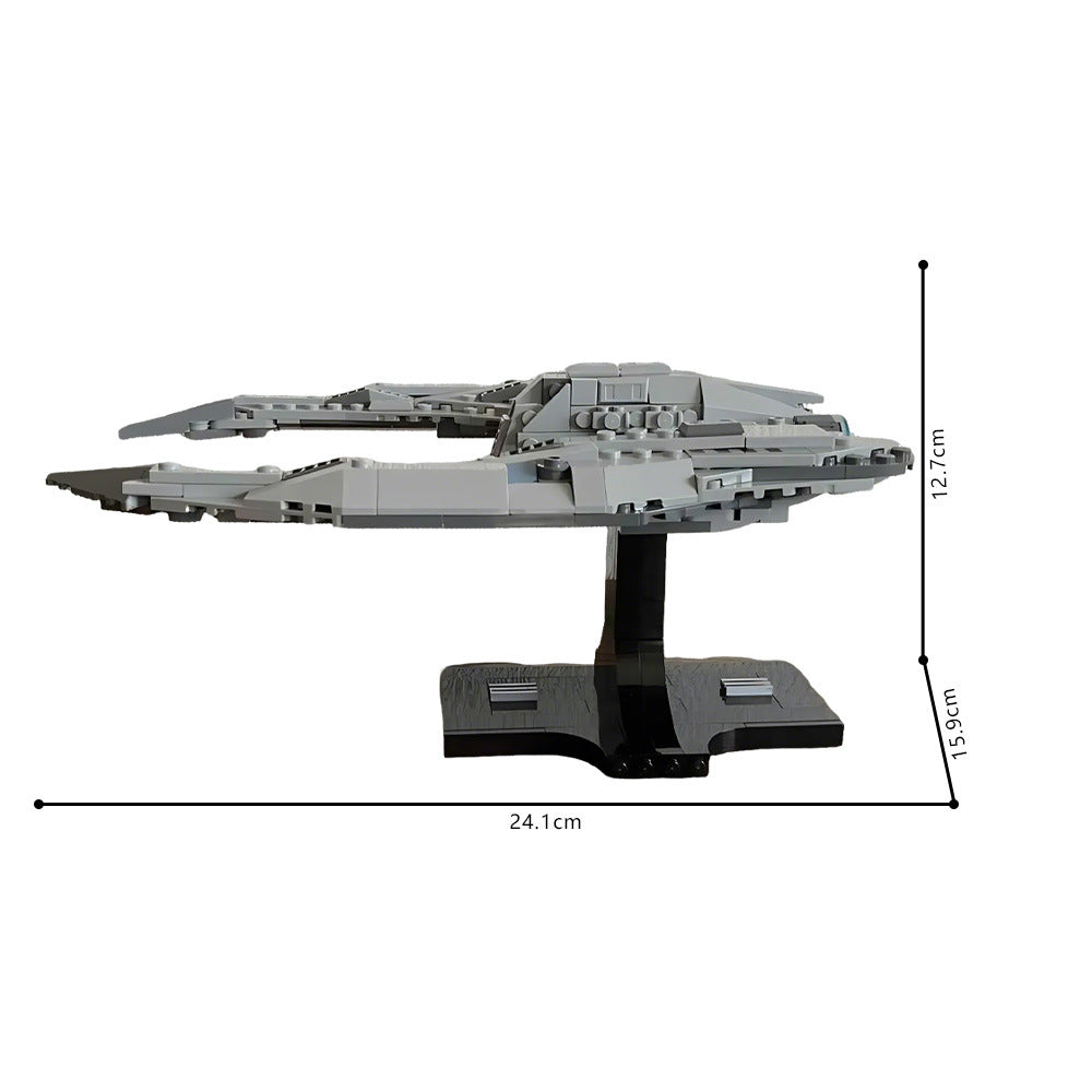 cylon raider 2004 building kit | battlestar galactica | moc-235513 - 4