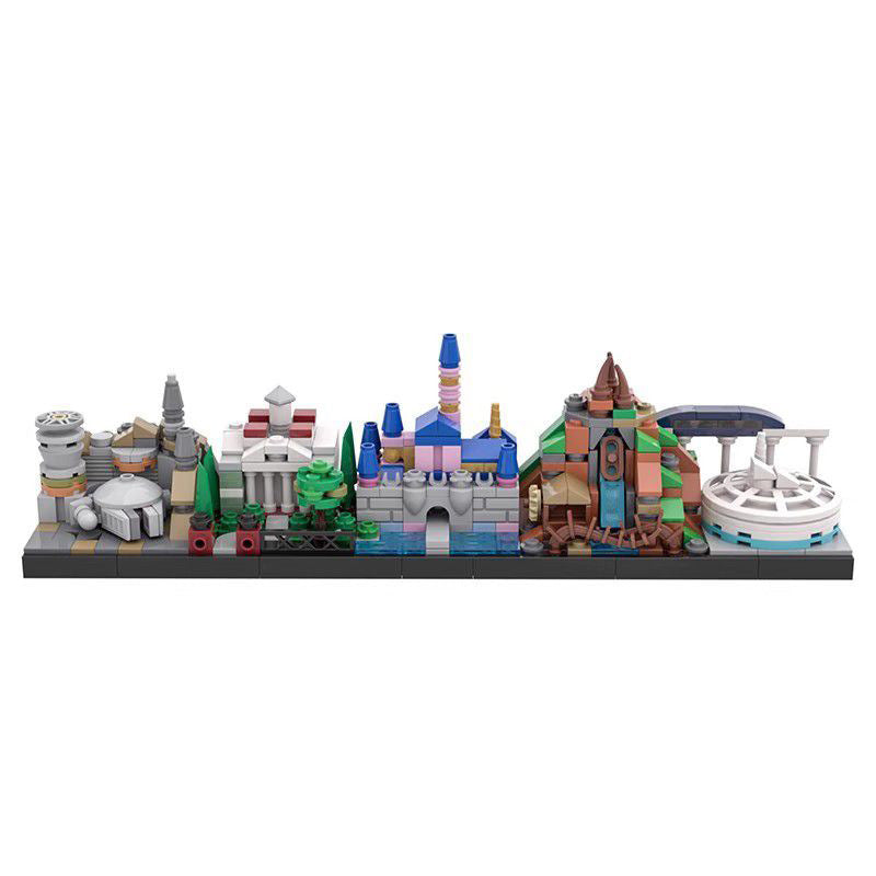 dísneyland skyline building set | moc-34077 - 1