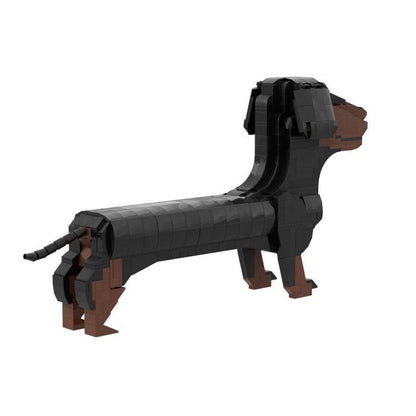 Dachshund Dog MOC Building Kit | Realistic Animal Display Model - 4