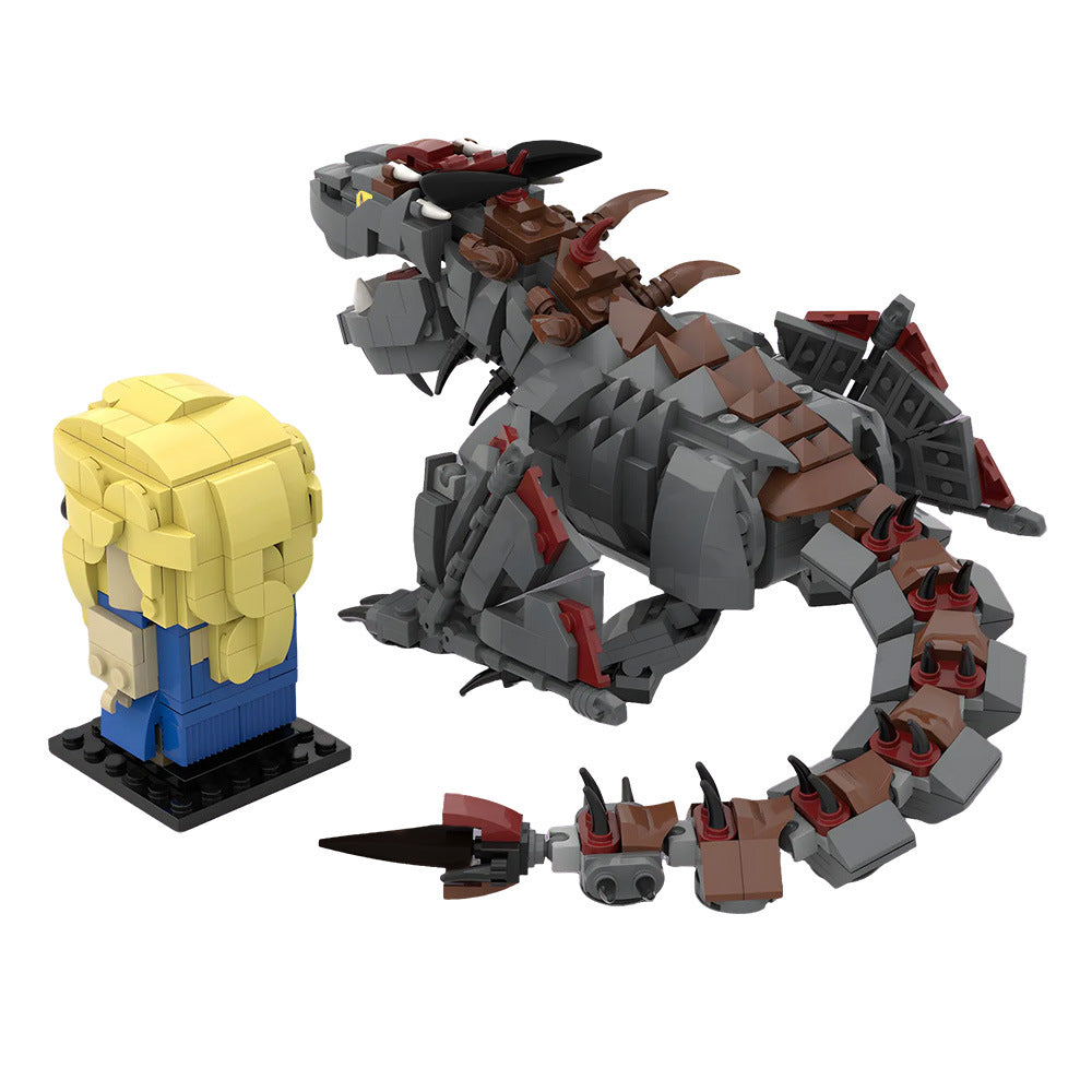 daenerys and drogon building kit | game of thrones | moc-210930 - 3