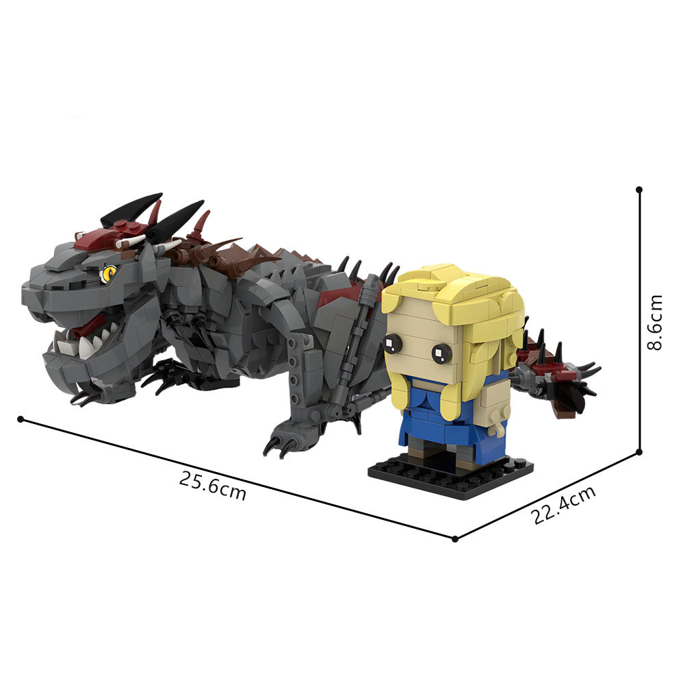 daenerys and drogon building kit | game of thrones | moc-210930 - 4