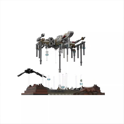 dagobah renewal diorama building set | star wars | moc-110882 - 1