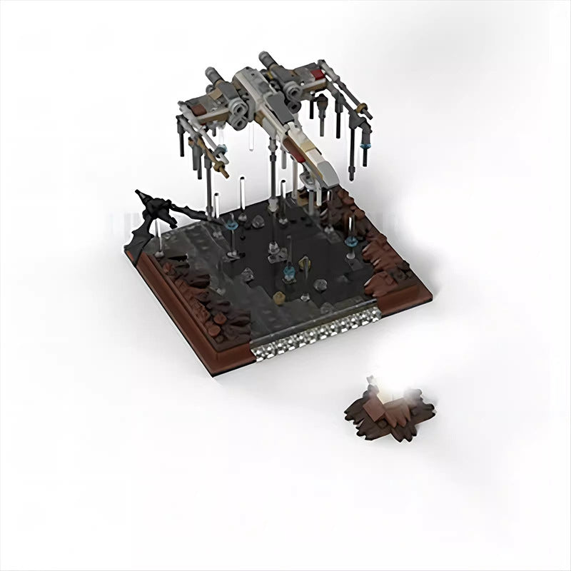 dagobah renewal diorama building set | star wars | moc-110882 - 2