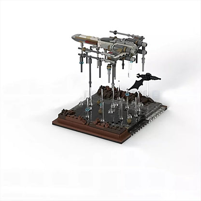 dagobah renewal diorama building set | star wars | moc-110882 - 3