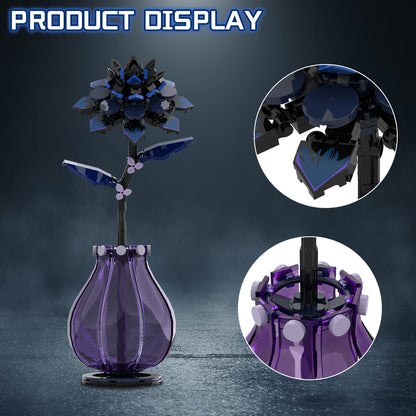 dahlia flower building set | lego compatible - 3