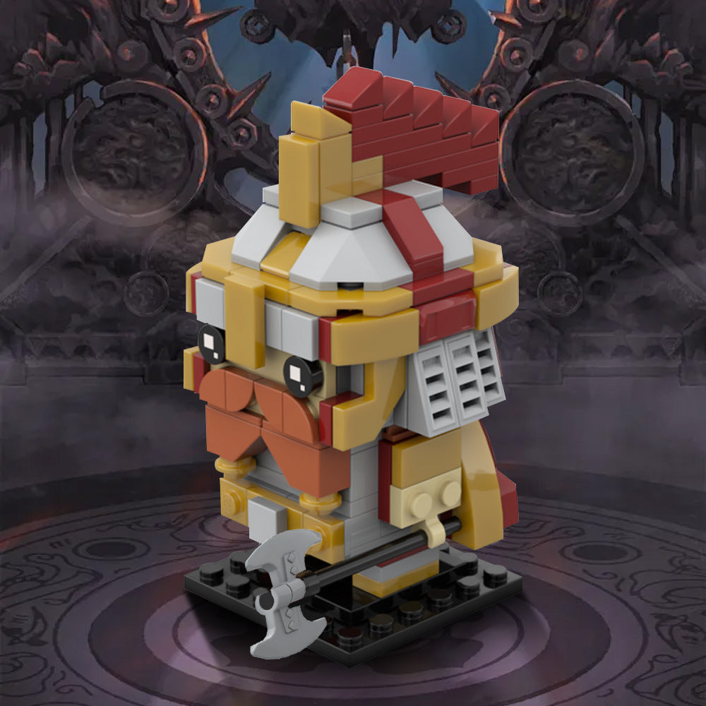 dain ironfoot brickhead building set | lotr | moc-225042 - 1