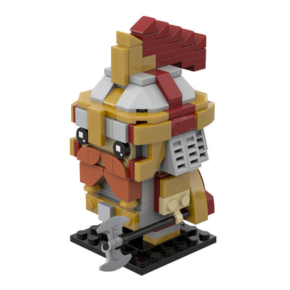dain ironfoot brickhead building set | lotr | moc-225042 - 4