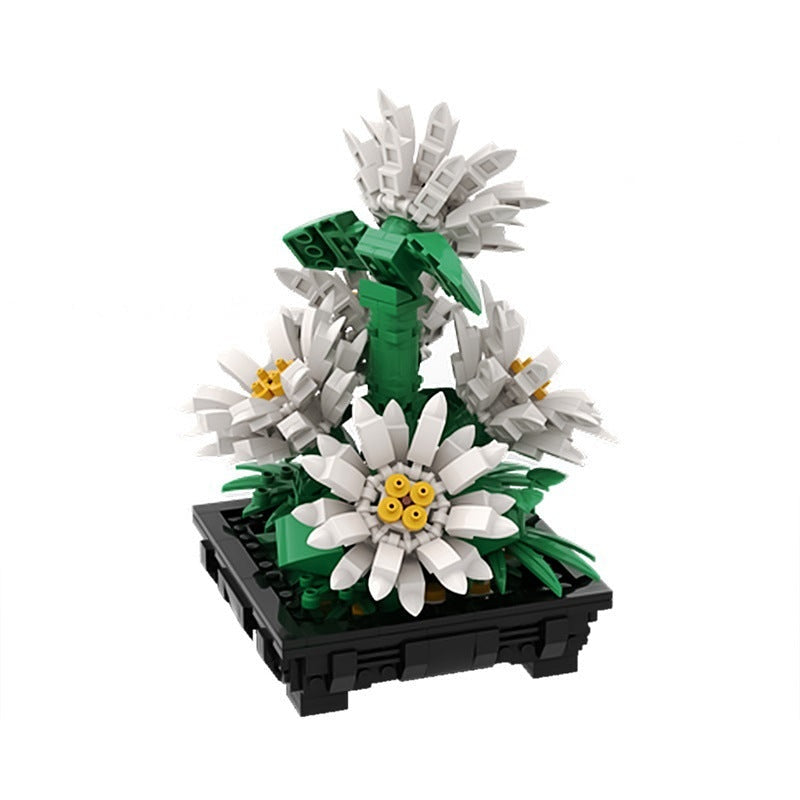 Daisies Bouquet MOC Building Kit | Botanical Flower Display Model - 1