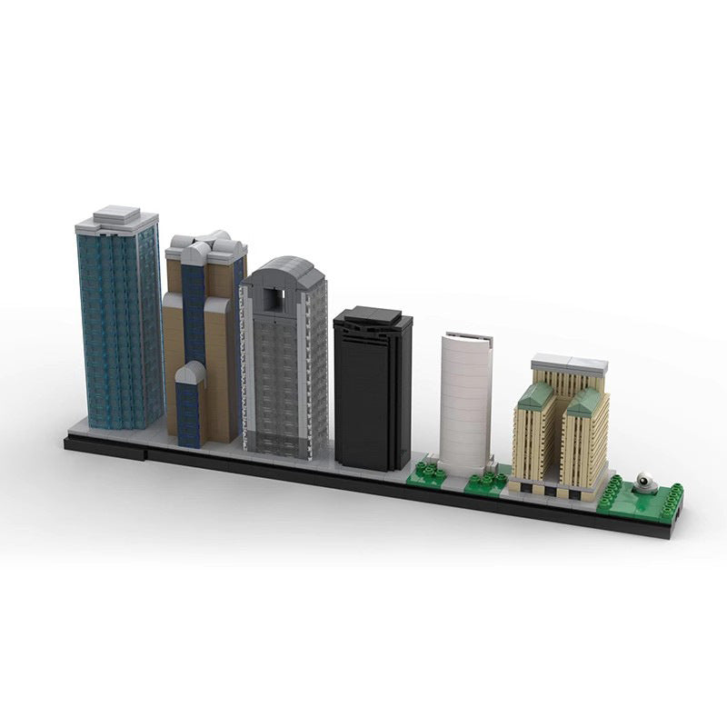 Dallas Texas Modular Skyline Building Kit | LEGO-Compatible MOC - 1