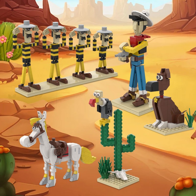 dalton building set | lucky luke | moc-204702 - 1