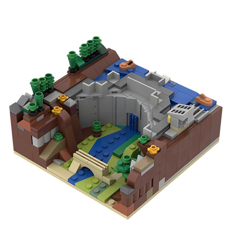 dam diorama building set | moc-36315 - 1