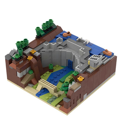 dam diorama building set | moc-36315 - 1